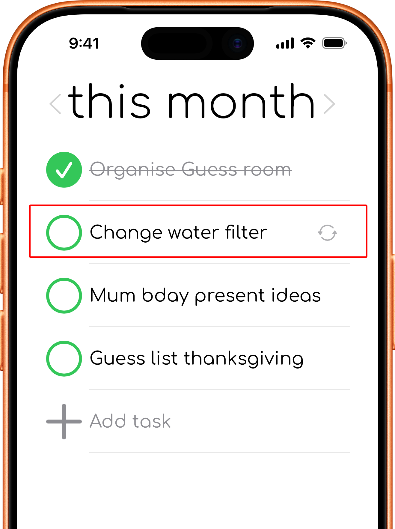 Generated task