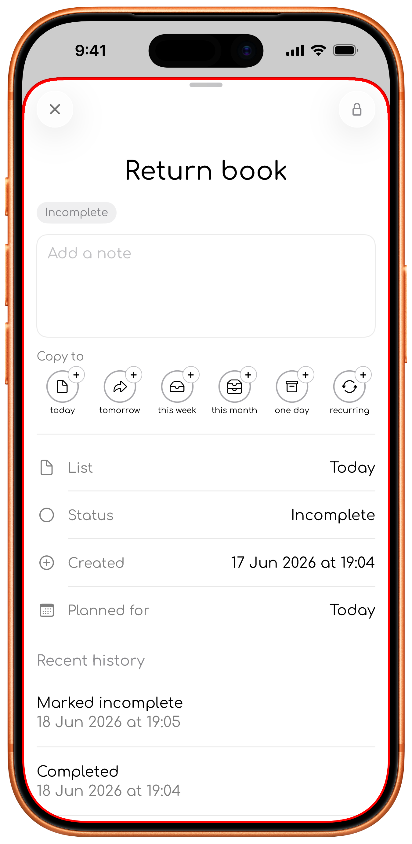 Today, yesterday and tomorrow views in the 